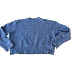 Calvin Klein oversized Crop sweatshirt, gray Calvin on front women's size XL